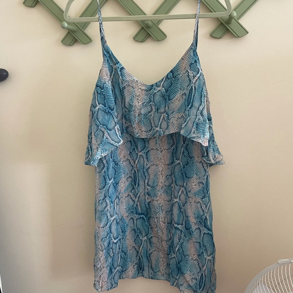 Vix silk spaghetti strap dress